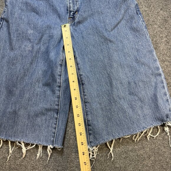 Levi's '94 Baggy Wide Leg Cutoff Shorts Women's 29 Y2K‎ Skater Grunge Mall Goth - Picture 7 of 8